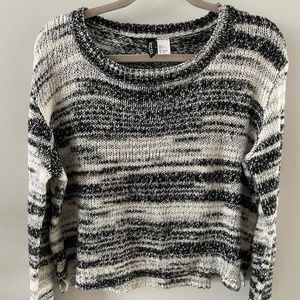 Black & White Knit Sweater